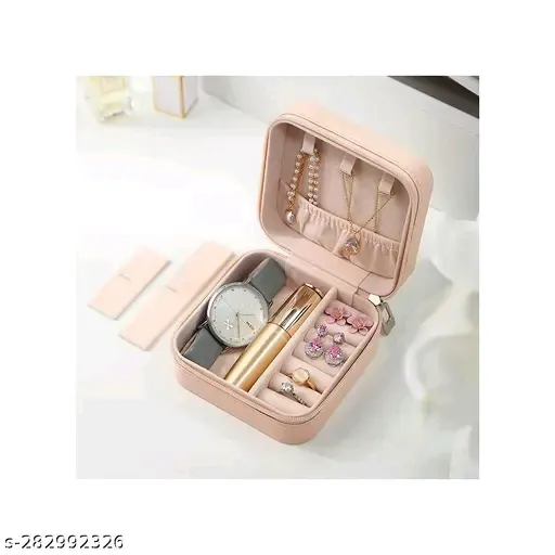 PREMIUM Faux Leather Mini Jewelry Travel Case