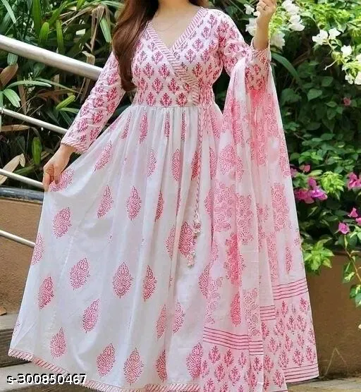 PADMiNi Anarkali Kurti and Pink Dupatta
