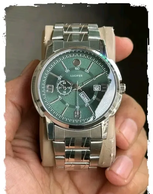 Lucifer Premium Analog Watch For Men Green Dial
