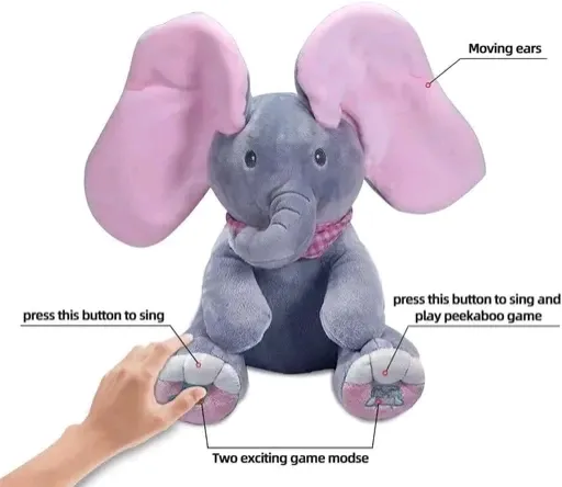 Peekaboo Elephant Sucked Toy