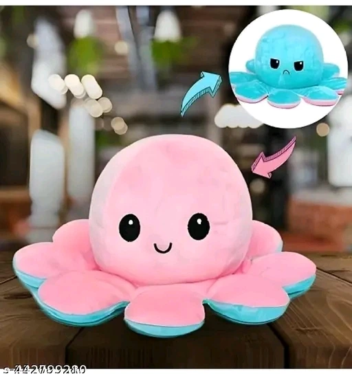 Reversible Octopus Plush for kids